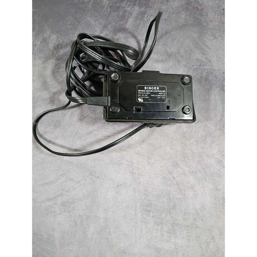 OEM Singer 988275-031 Sewing Machine Foot Pedal Motor Speed Control CR-513 Cord
